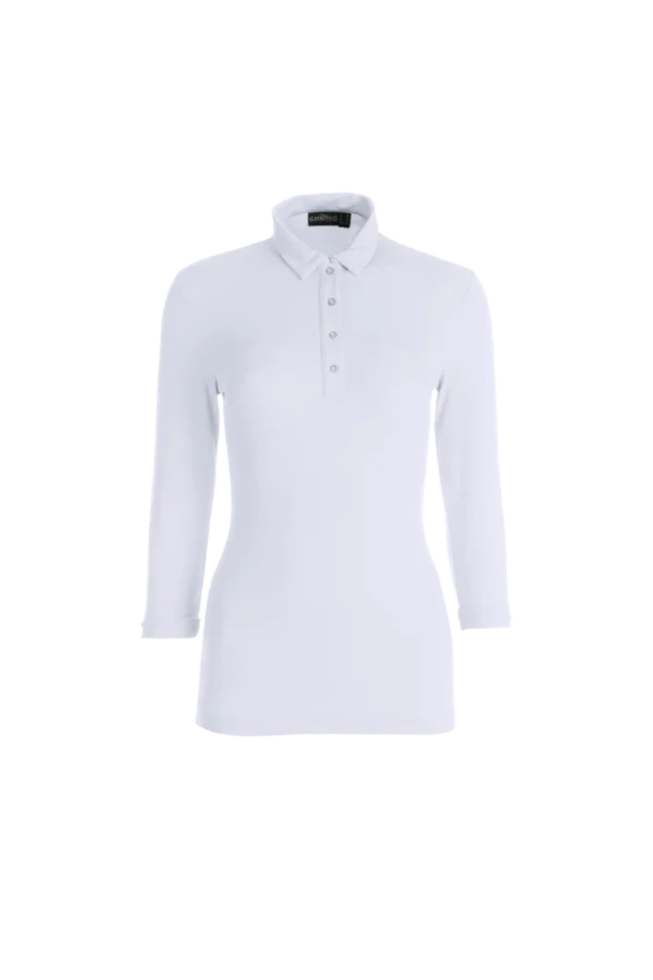 Áo Polo Golf nữ dài tay Chervo Arny 59838 - White 100