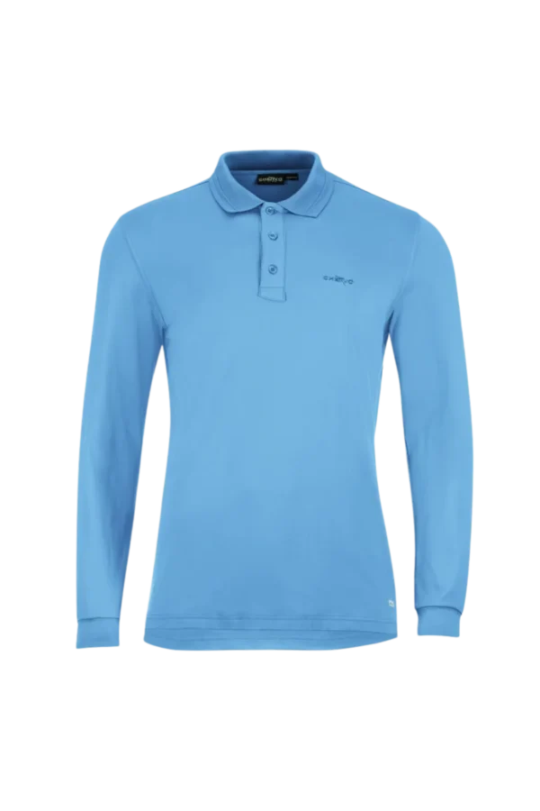 Áo Polo Golf nam dài tay Chervo Arduini 61723 - Blue 519