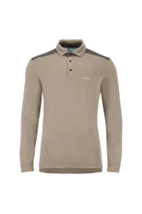 Áo Polo Golf nam dài tay Chervo Agrate 62310 – Brown 477