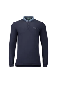 Áo Polo Golf nam dài tay Chervo Assago 62311 – Blue 599