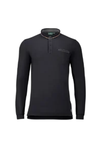 Áo Polo Golf nam dài tay Chervo Assago 62311 – Black 999