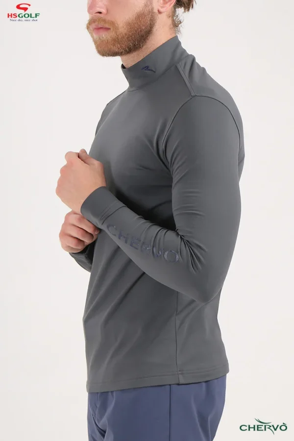 Áo Golf nam cao cổ Chervo Tavernello 65120 - Grey 941