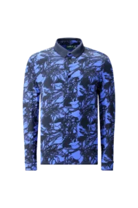 Áo Polo Golf nam dài tay Chervo Arizona 65637 – Blue 055E