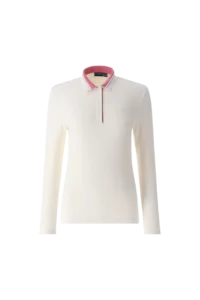 Áo Polo Golf nữ dài tay Chervo Animus 65498 – White 177