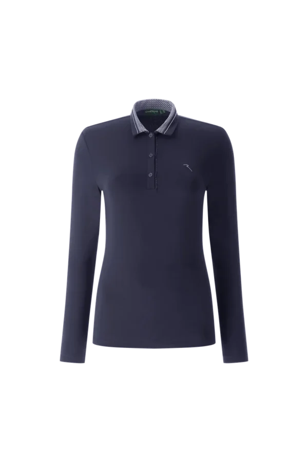 Áo Polo Golf nữ dài tay Chervo Animus 65498 - Light Green 681
