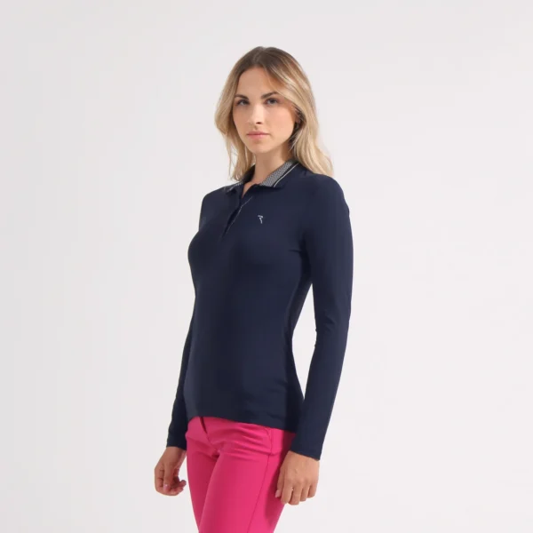 Áo Polo Golf nữ dài tay Chervo Animus 65498 - Light Green 681
