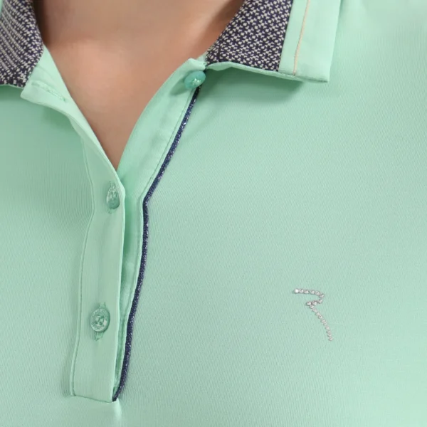 Áo Polo Golf nữ dài tay Chervo Animus 65498 - Light Green 681