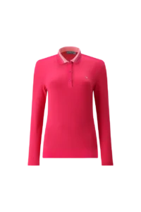Áo Polo Golf nữ dài tay Chervo Animus 65498 – Pink 795