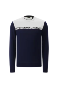 Áo len Golf nam Chervo Naviglio 65262 – White Navy E52