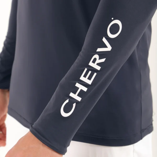 Áo Golf nam dài tay Chervo Teck 65378 - White 100