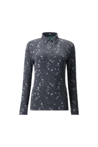 Áo Polo Golf nữ dài tay Chervo Akash 65641 – Black 015L
