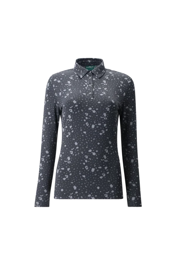 Áo Polo Golf nữ dài tay Chervo Akash 65641 - Black 015L