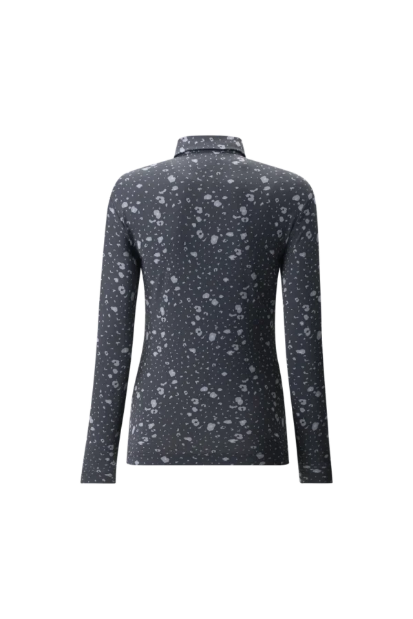 Áo Polo Golf nữ dài tay Chervo Akash 65641 - Black 015L