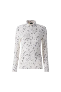 Áo Polo Golf nữ dài tay Chervo Akash 65641 – White 026A