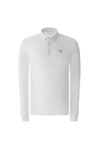Áo Polo Golf nam dài tay Chervo Allusivo 65355 – White 100