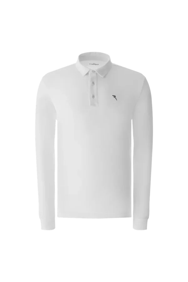 Áo Polo Golf nam dài tay Chervo Allusivo 65355 - Blue 599