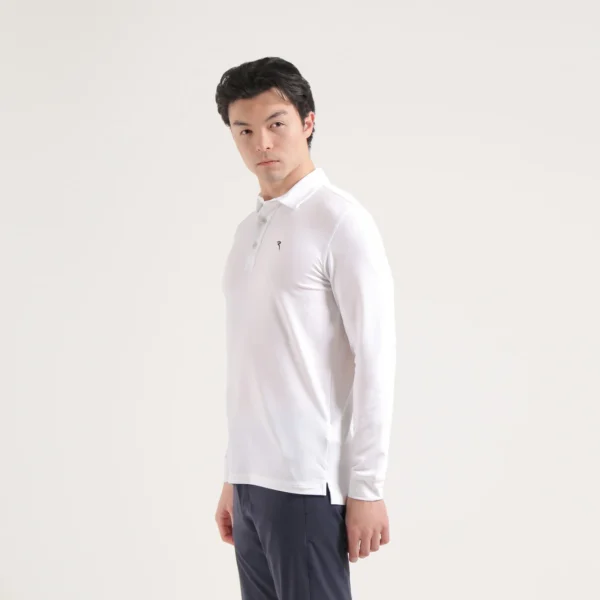 Áo Polo Golf nam dài tay Chervo Allusivo 65355 - Blue 599