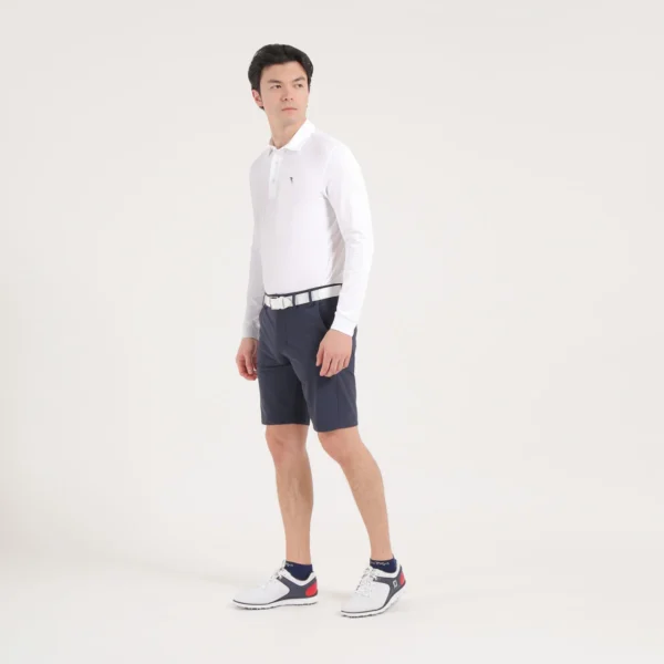 Áo Polo Golf nam dài tay Chervo Allusivo 65355 - Blue 599