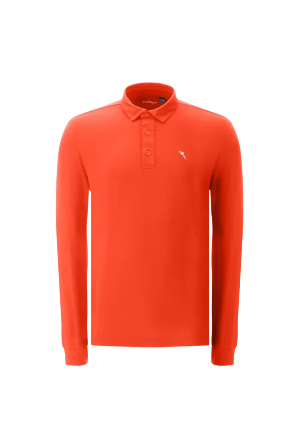 Áo Polo Golf nam dài tay Chervo Allusivo 65355 - Blue 599