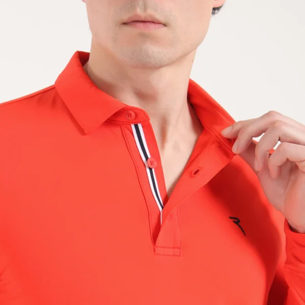 Áo Polo Golf nam dài tay Chervo Allusivo 65355 - Blue 599