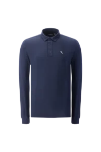 Áo Polo Golf nam dài tay Chervo Allusivo 65355 – Blue 599