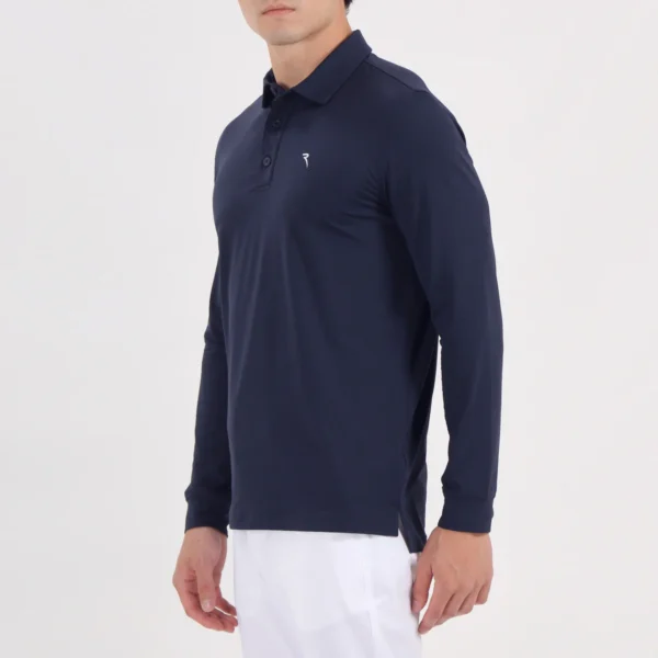 Áo Polo Golf nam dài tay Chervo Allusivo 65355 - Blue 599