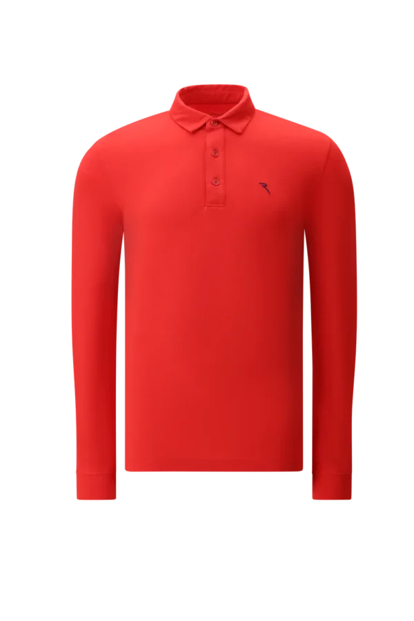 Áo Polo Golf nam dài tay Chervo Allusivo 65355 - Blue 599