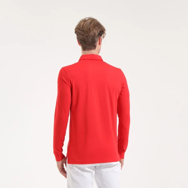 Áo Polo Golf nam dài tay Chervo Allusivo 65355 - Blue 599