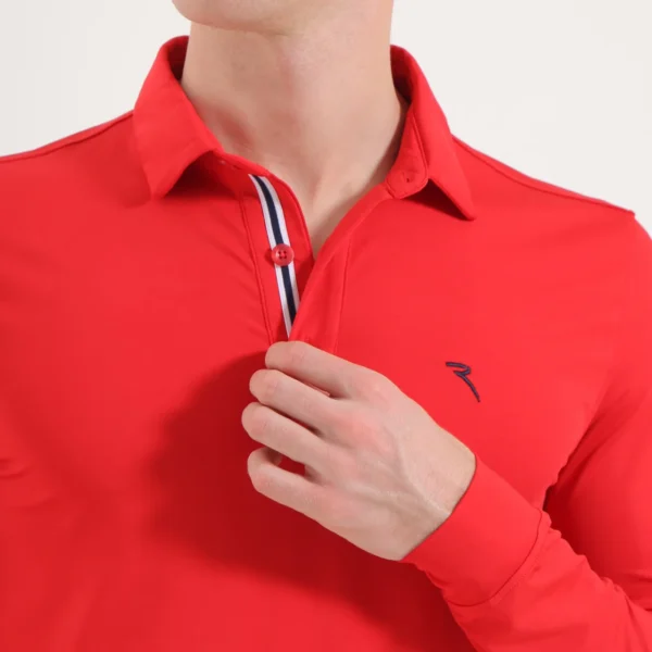 Áo Polo Golf nam dài tay Chervo Allusivo 65355 - Blue 599