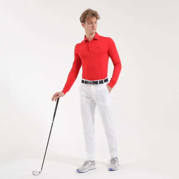 Áo Polo Golf nam dài tay Chervo Allusivo 65355 - Blue 599