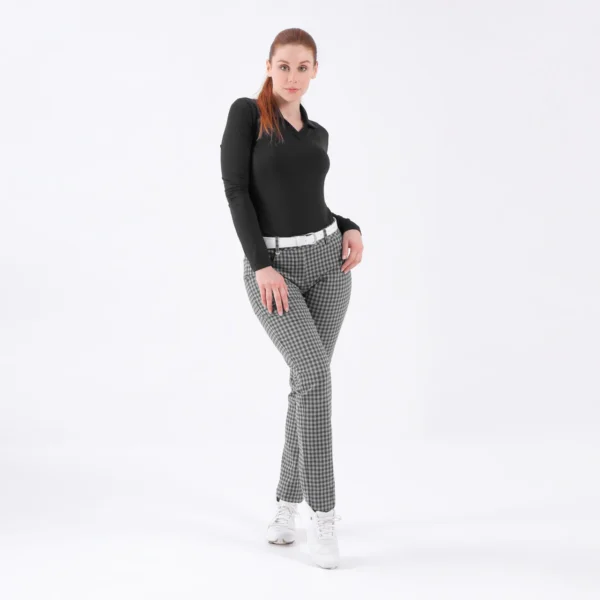 Áo Polo Golf nữ dài tay Chervo Annamaria 65551 - Black 999