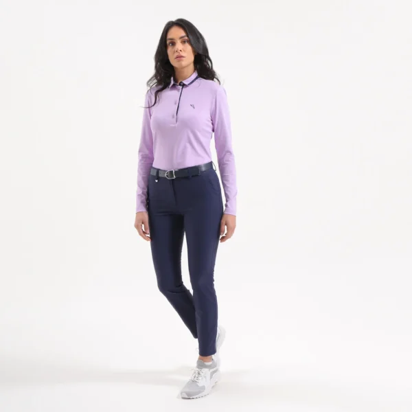 Áo Polo Golf nữ dài tay Chervo Annawintour 65704 - White AA19