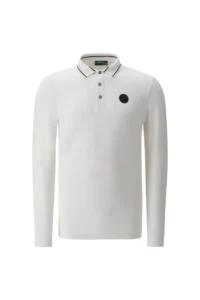 Áo Polo Golf nam dài tay Chervo Annuncio 66111 – Beige 150