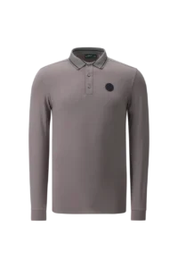 Áo Polo Golf nam dài tay Chervo Annuncio 66111 – Ash Grey 4004