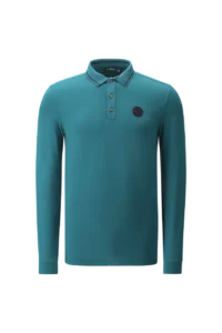 Áo Polo Golf nam dài tay Chervo Annuncio 66111 – Green 688