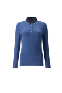 Áo Polo Golf nữ dài tay Chervo Amata 66133 – Blue 096E