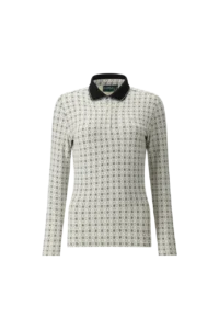 Áo Golf nữ dài tay Chervo Amata 66133 – White 24D