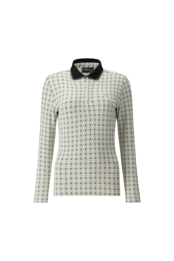 Áo Polo Golf nữ dài tay Chervo Amata 66133 - Blue 096E