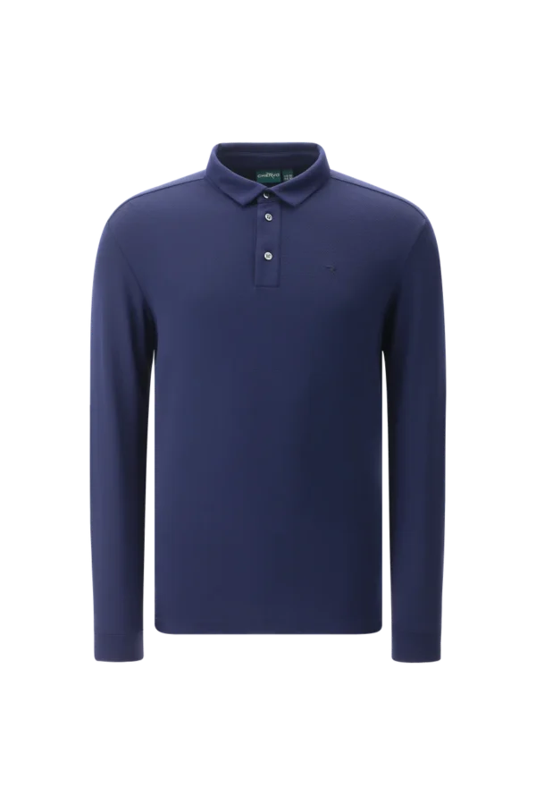 Áo Polo Golf nam dài tay Chervo Australia 65639 - Blue 599