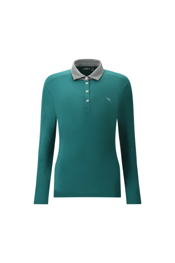Áo Polo Golf nữ dài tay Chervo Avendo 66131 - Green 688