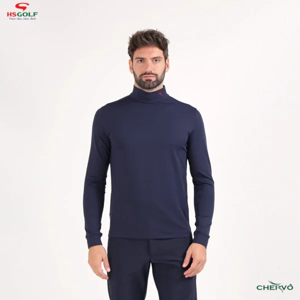 Áo Golf nam cao cổ Chervo Tavernello 65120 - Grey 941