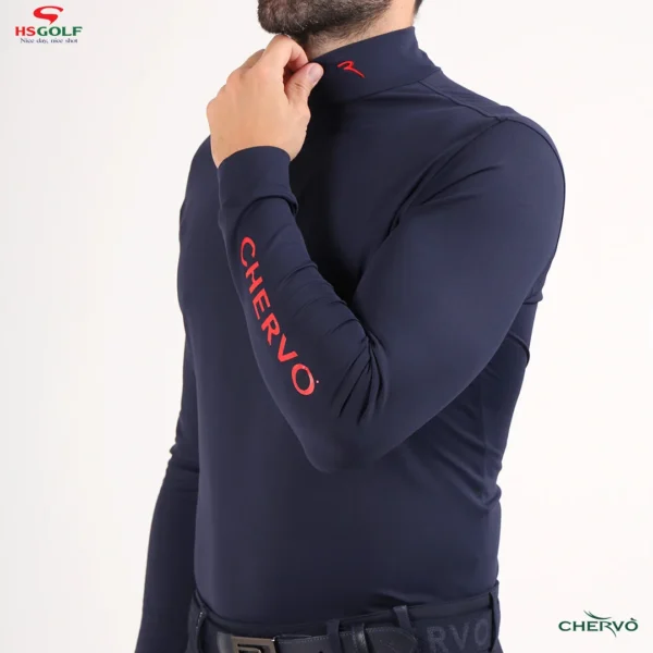 Áo Golf nam cao cổ Chervo Tavernello 65120 - Grey 941