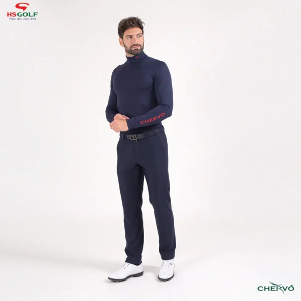 Áo Golf nam cao cổ Chervo Tavernello 65120 - Grey 941