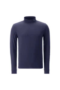 Áo Golf nam cao cổ Chervo Tavernello 65120 – Blue E13