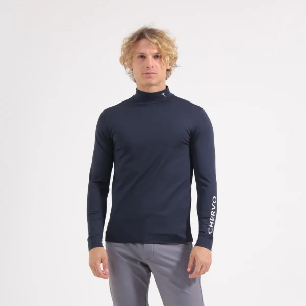 Áo Golf nam cao cổ Chervo Tavernello 65120 - Grey 941