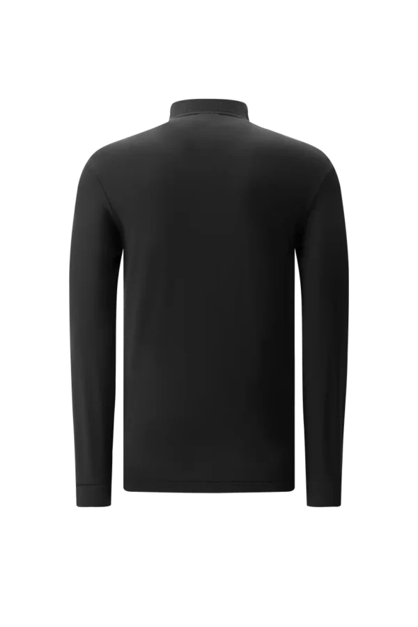 Áo Golf nam cao cổ Chervo Tobacco 66294 - Black 999
