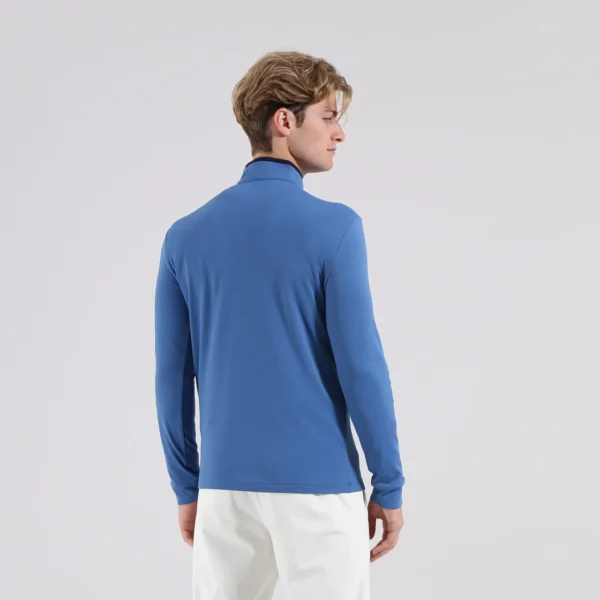 Áo Golf nam cao cổ Chervo Toker 66121 - Blue 599