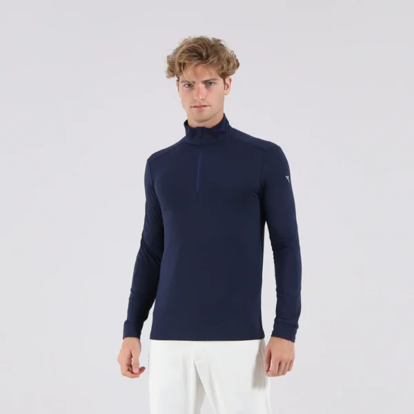 Áo Golf nam cao cổ Chervo Toker 66121 - Blue 599