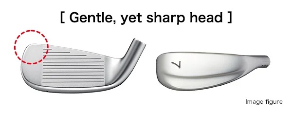 Gentle, yet sharp head