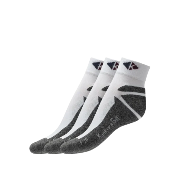 Tất Golf Unisex Kankura Coolmax - Grey (3 đôi)